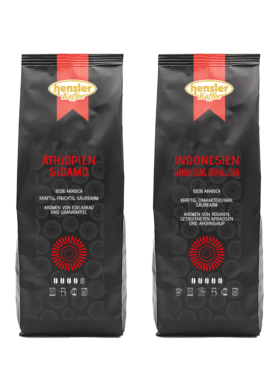 "Dos Aromas" Äthiopien Sidamo 250g, Indonesien Orang Utan 250g