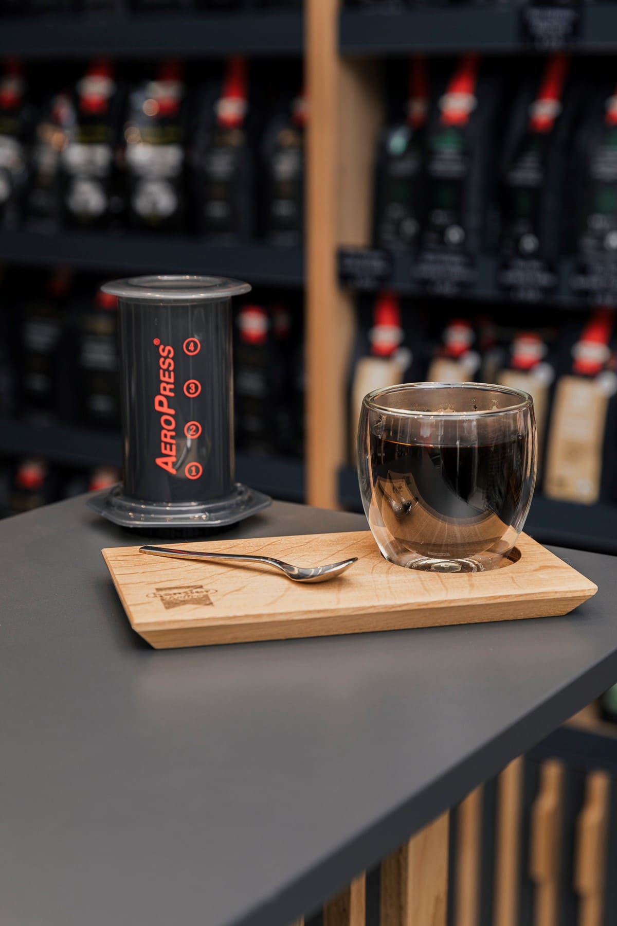 Aeropress mit Kaffee