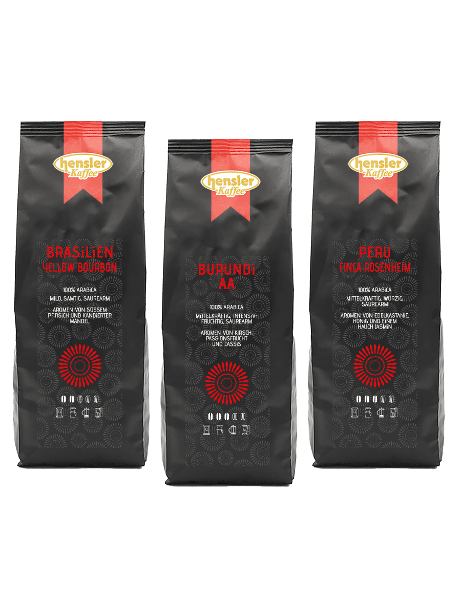 Hensler Kaffee Sortenreine Probierpaket