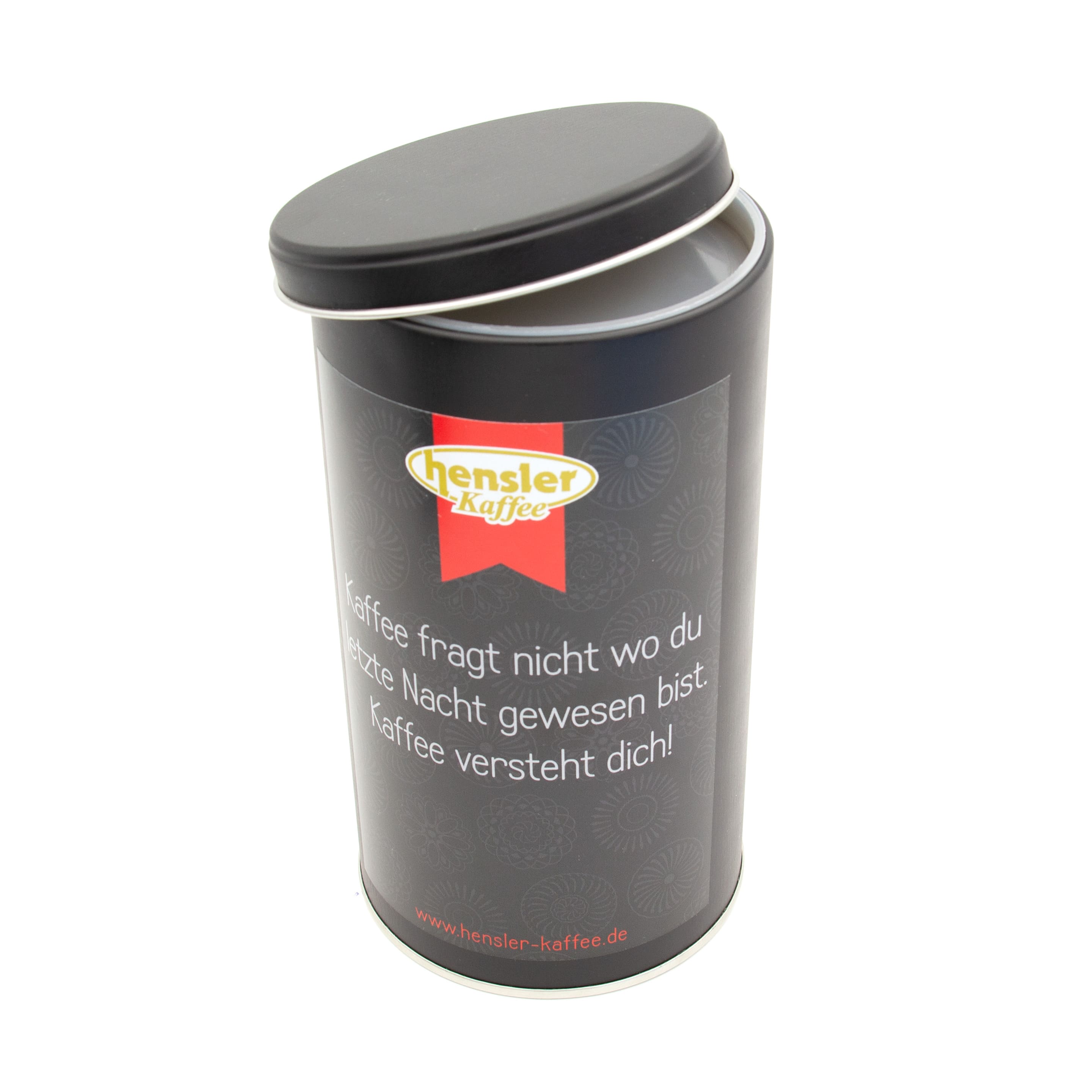 Hensler Kaffeedose Kaffee versteht Dich detail