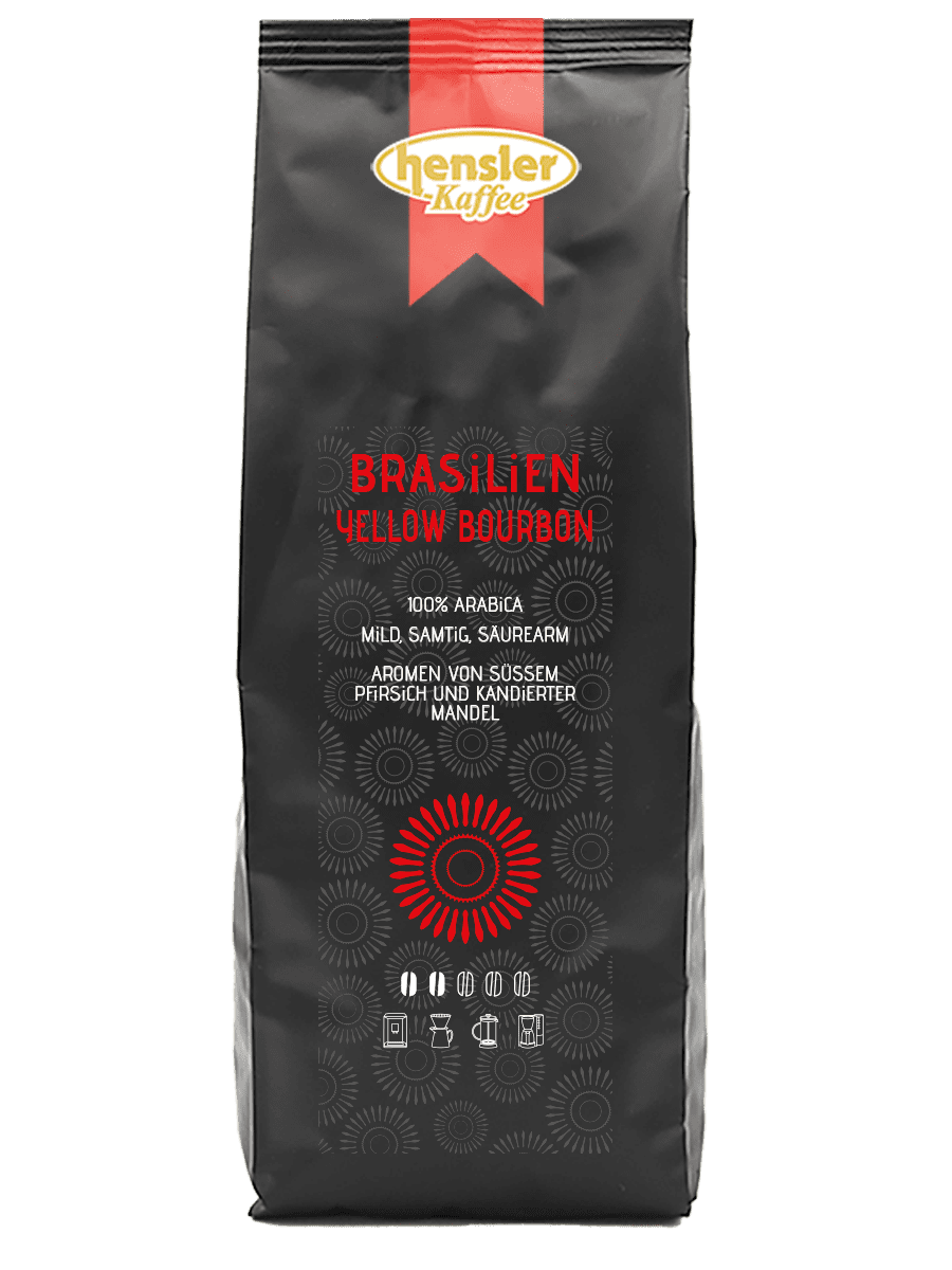 Hensler Sortenreiner Kaffee Brasilien Yellow Bourbon