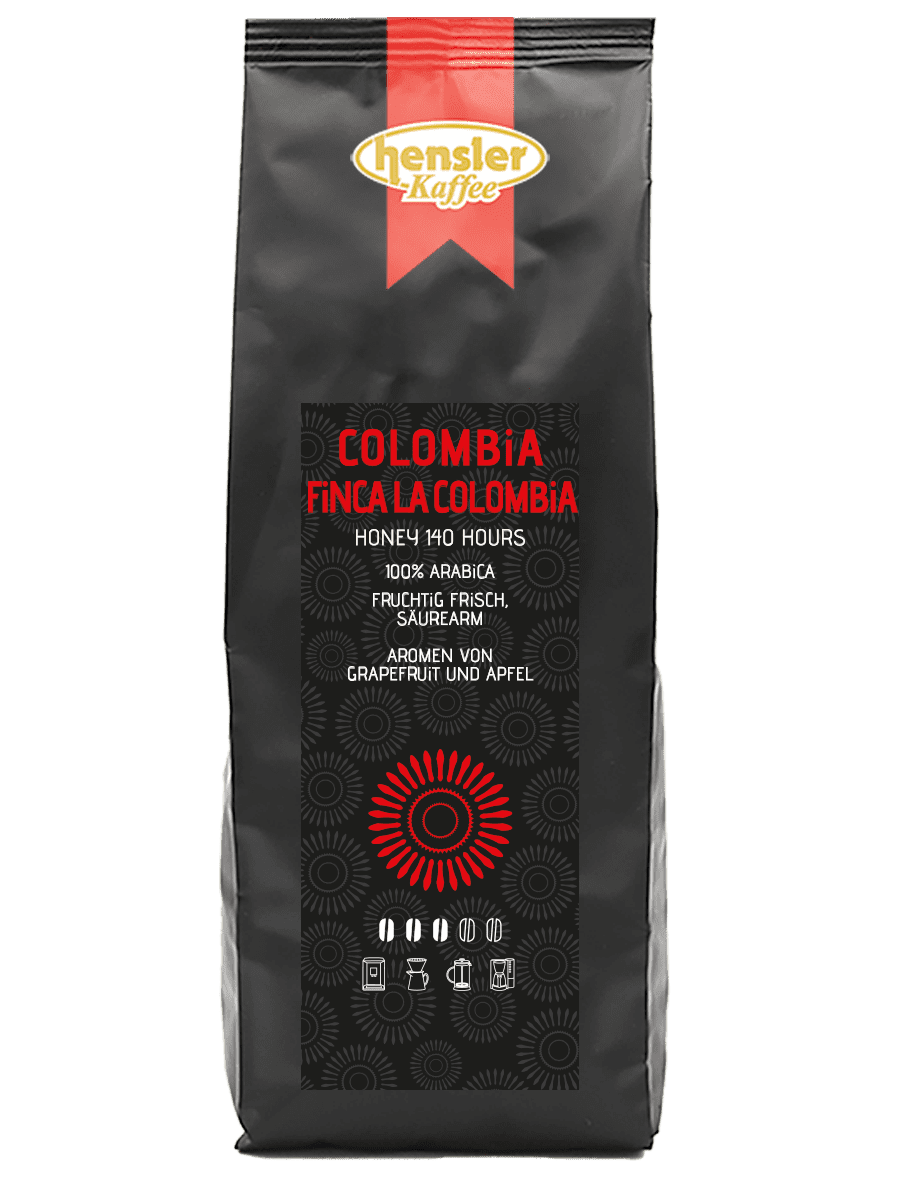 Hensler Sortenreiner Kaffee Finca la Colombia