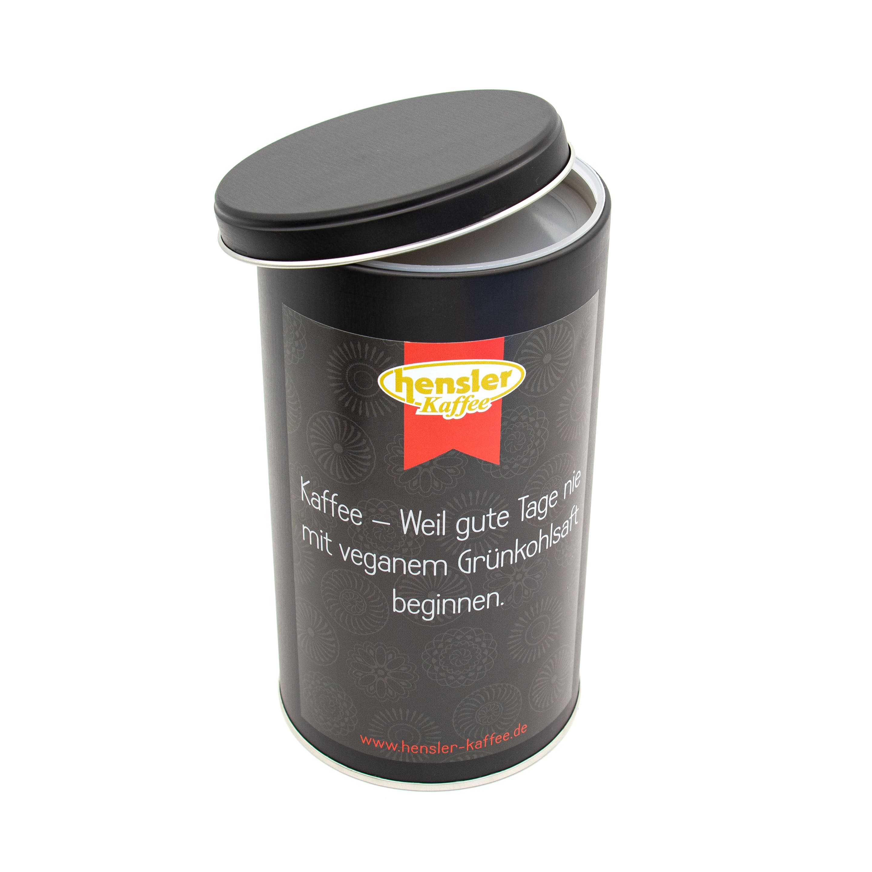 Hensler Kaffeedose Vegan detail