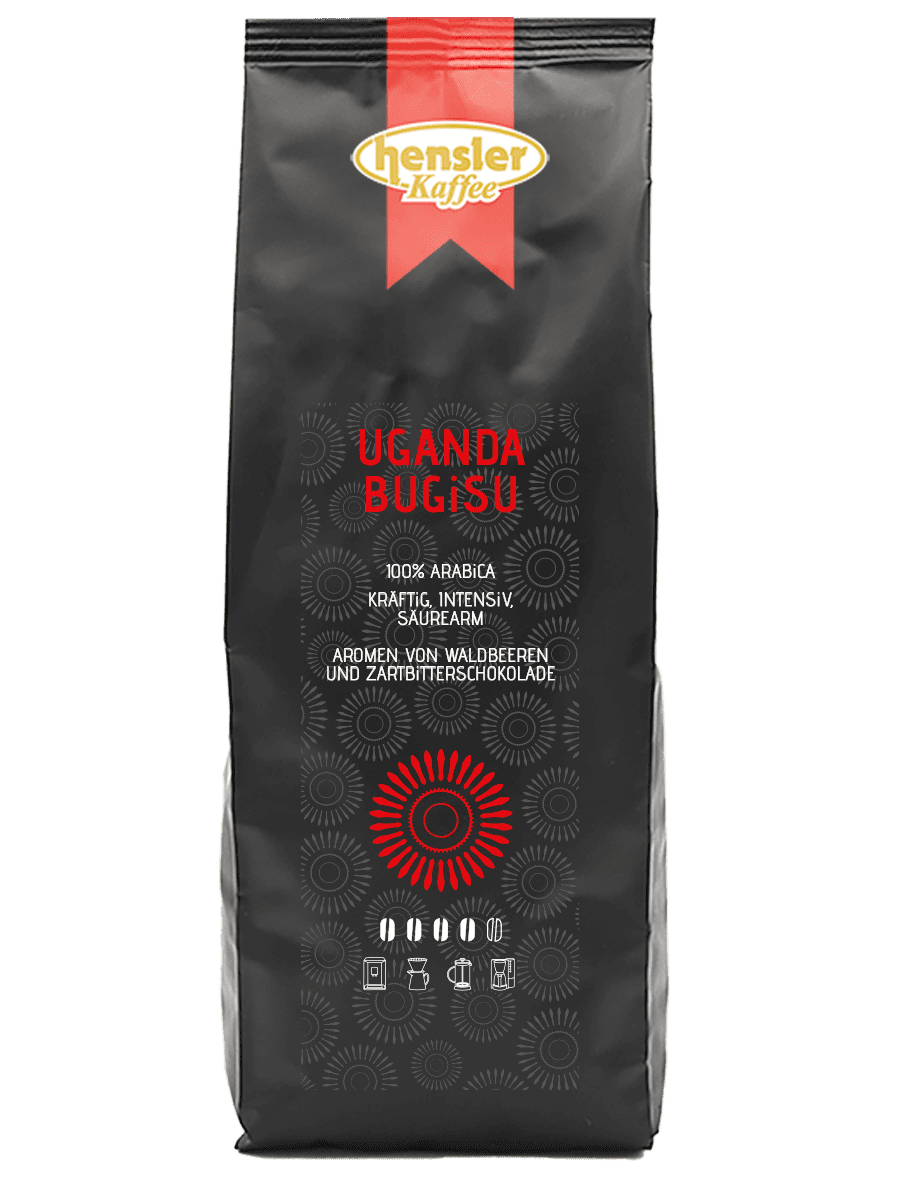 Hensler Sortenreiner Kaffee Uganda Bugisu